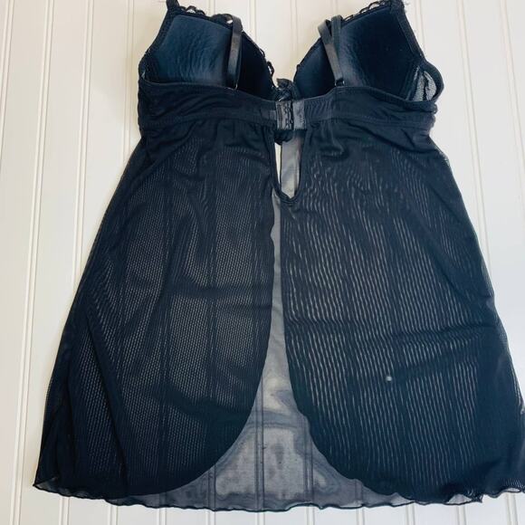 Rampage Intimates Black Chemise Sz Large - Picture 6 of 7